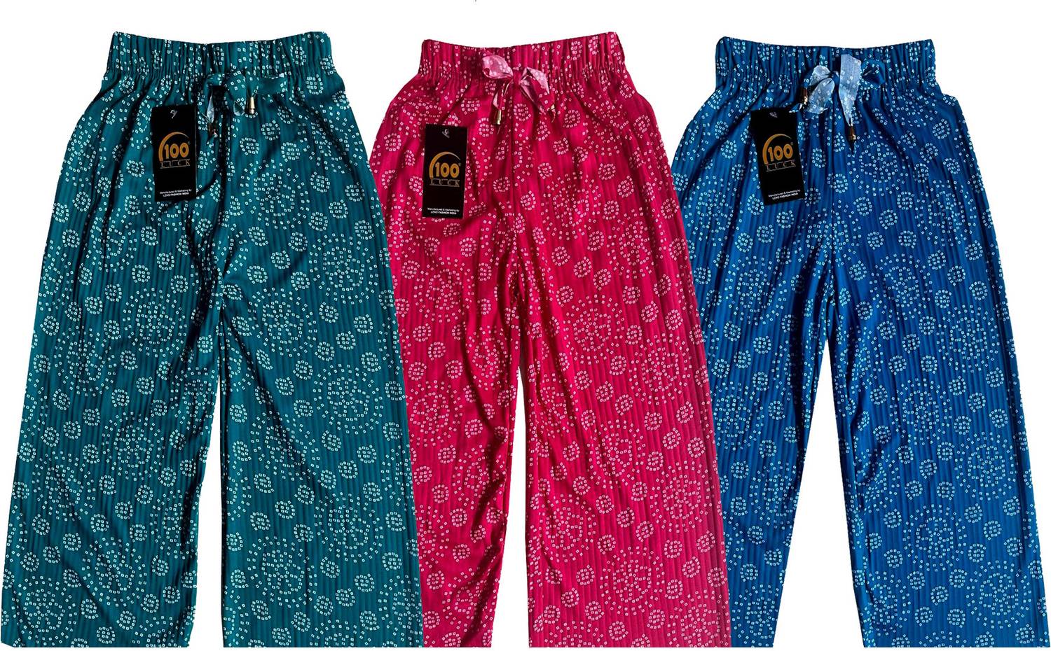 100LUCK Loose Fit Girls Multicolor Trousers