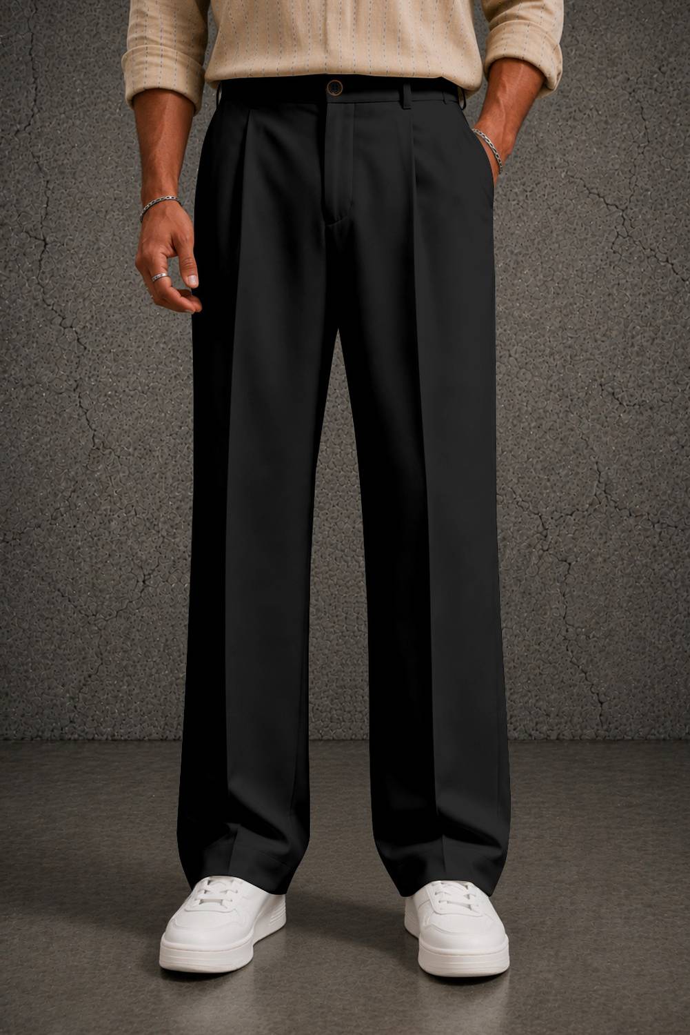 FTX Loose Fit Men Black Trousers - Image 5