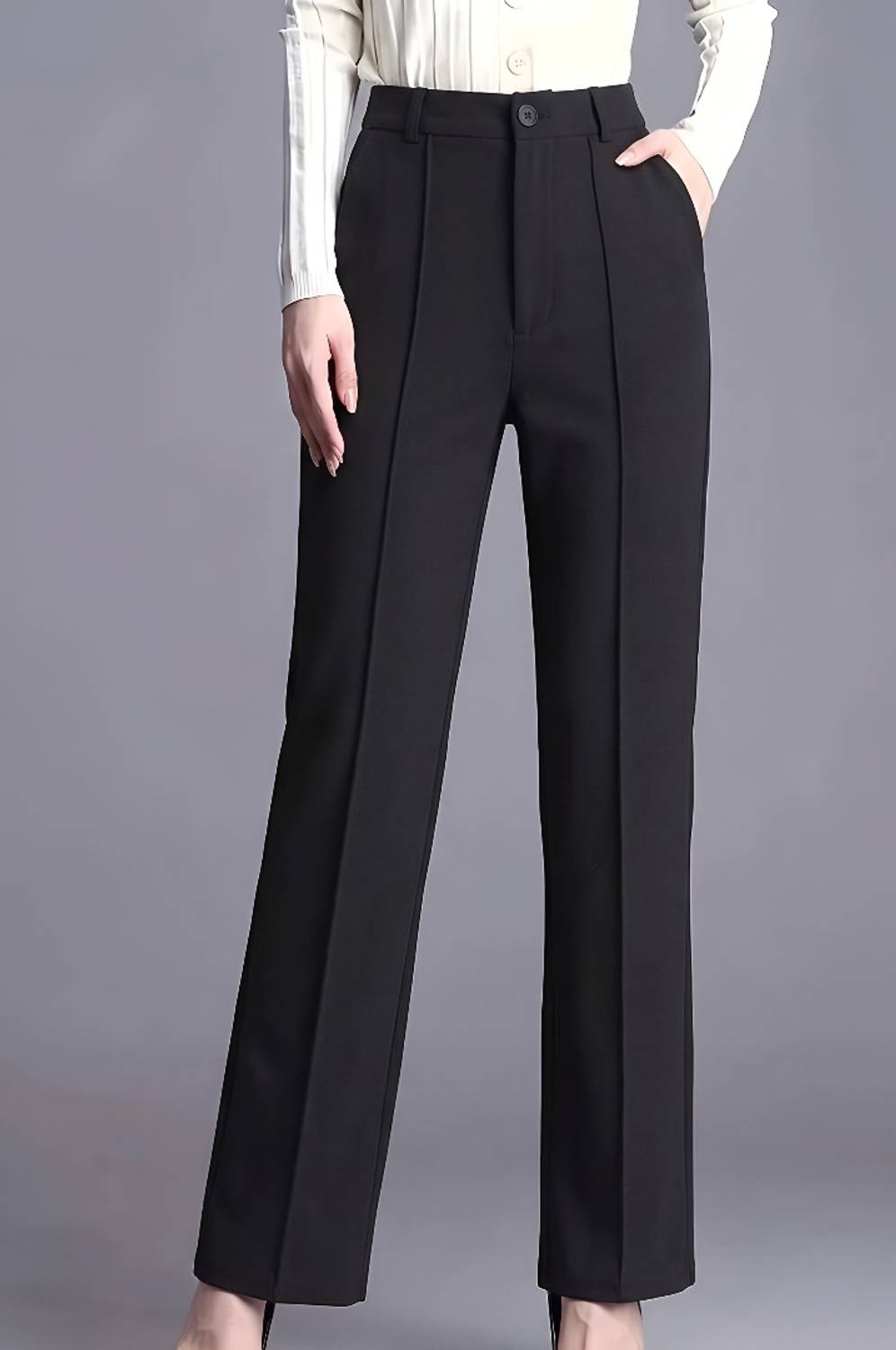 CADMON Regular Fit Women Black Trousers