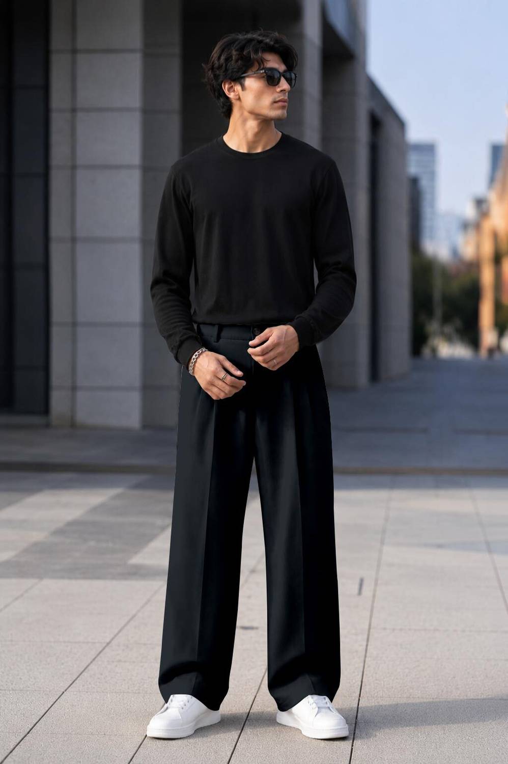 FTX Loose Fit Men Black Trousers - Image 4