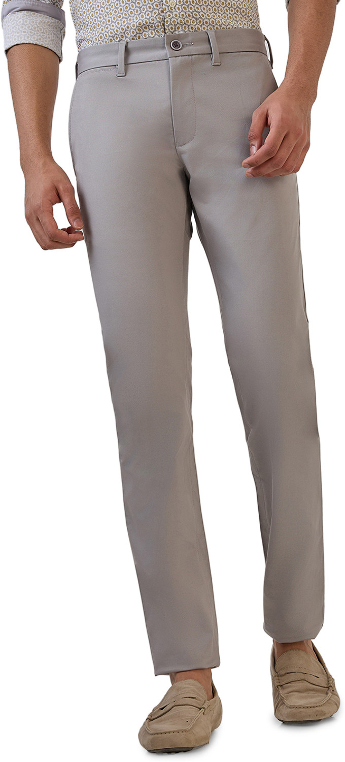 Image of PARX Tapered Men Grey Trousers