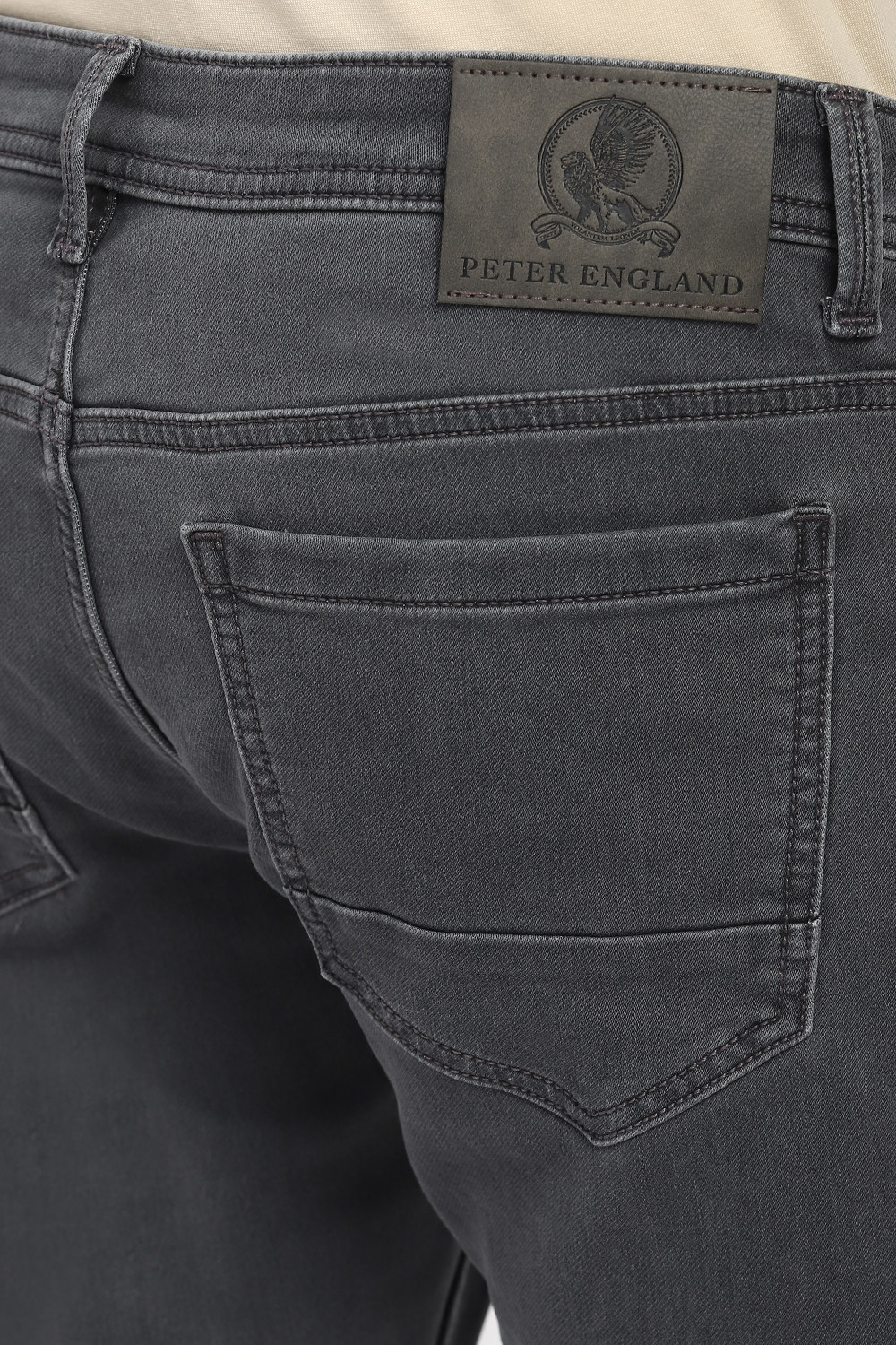 Image of PETER ENGLAND Regular Men Grey Jeans