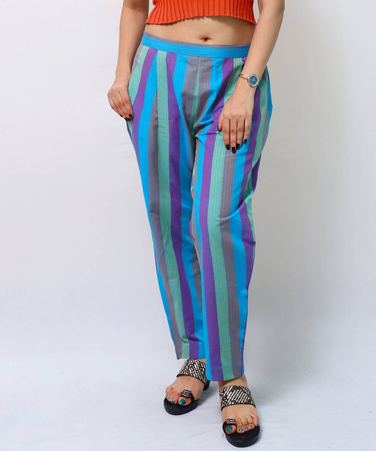 Artisan Glory Regular Fit Women Multicolor Trousers