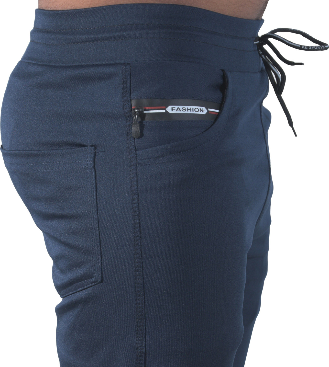 Image of ynam Regular Fit Men Blue, Grey Trousers