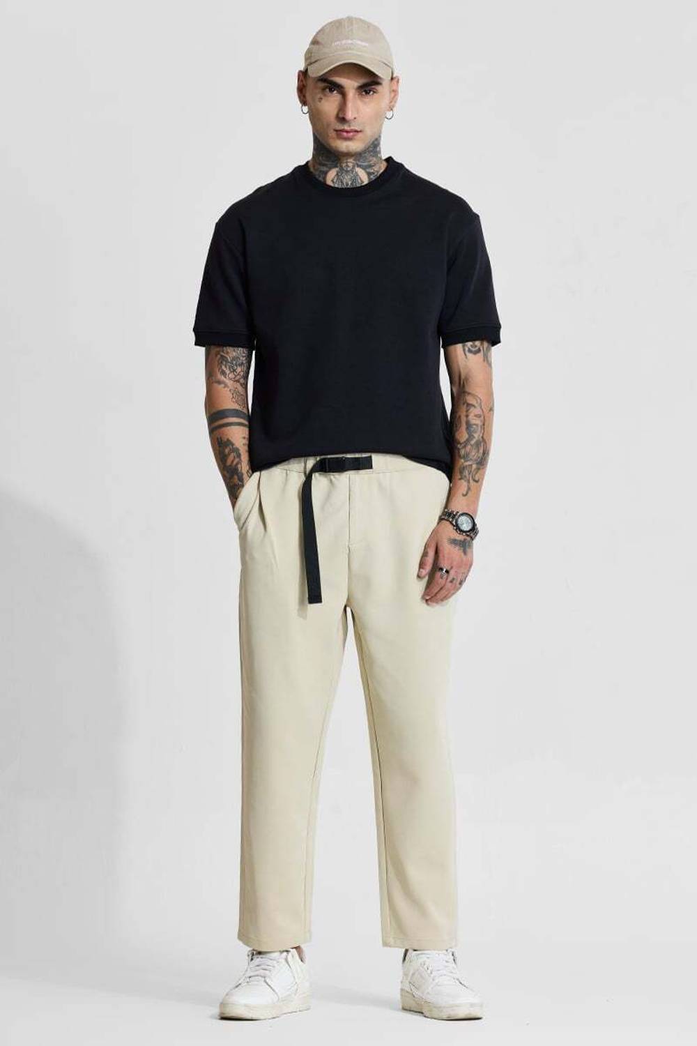 Snitch Relaxed Beige Trousers - Image 5