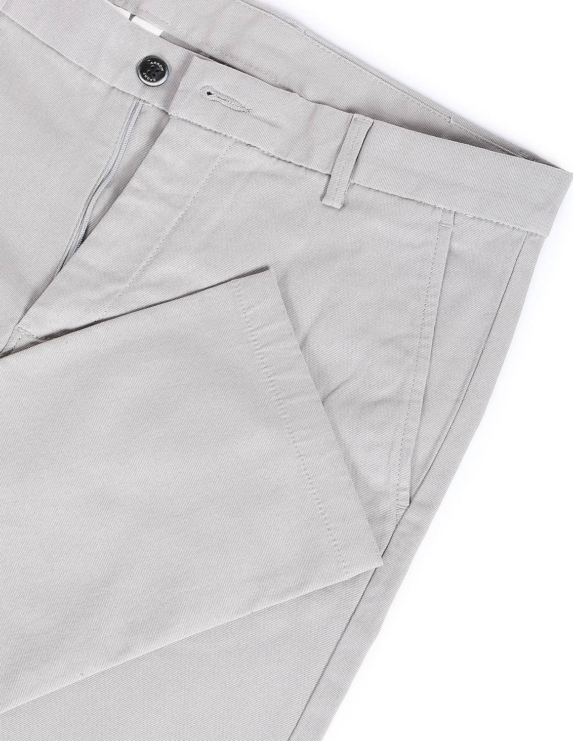 Arrow Sport Slim Fit Men Grey Trousers