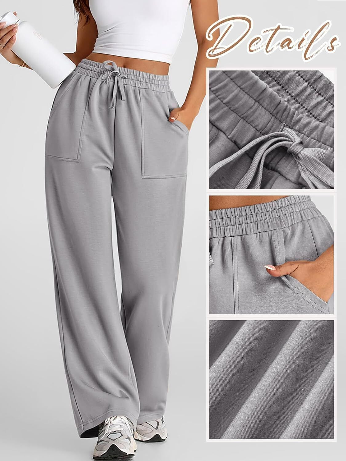 Image of Q-Rious Relaxed Women Grey Trousers