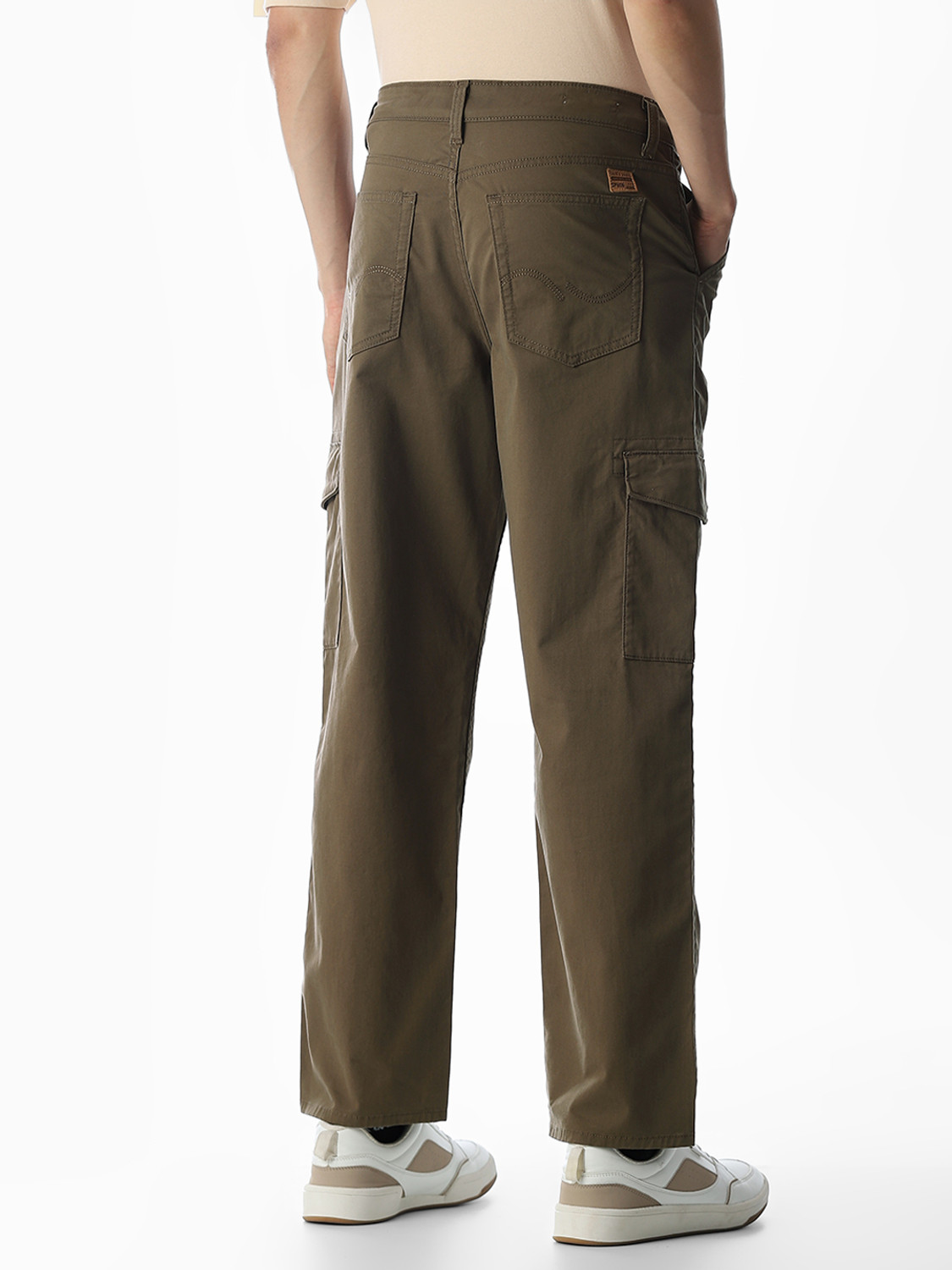 Image of JACK & JONES Tapered Men Brown Trousers