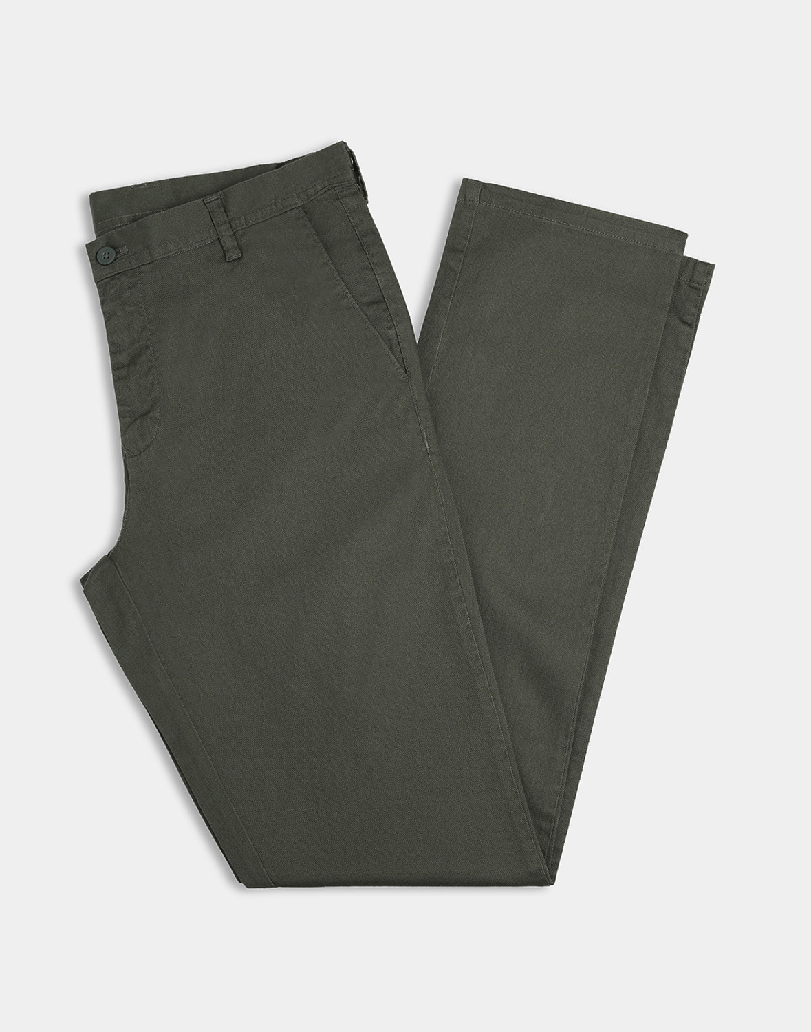 Image of Blackberrys Slim Fit Men Green Trousers