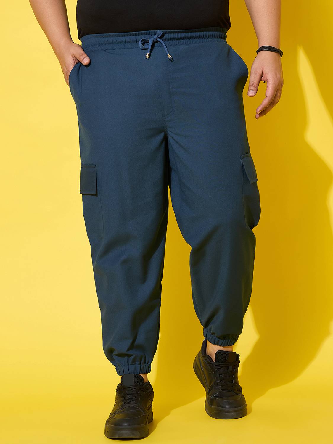 bigbanana Regular Fit Men Blue Trousers