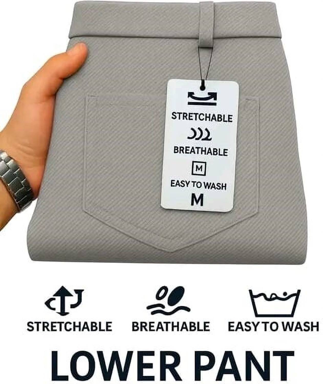AROXRA TREND Slim Fit Men Grey Trousers