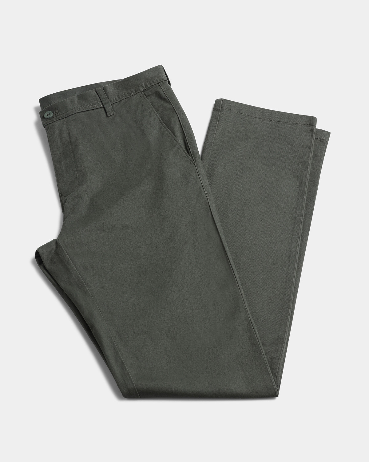 Image of Blackberrys Regular Fit Men Dark Green Trousers