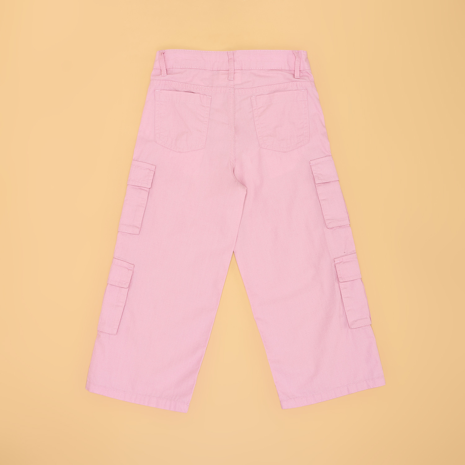 Image of Pantaloons Junior Flared Girls Purple Trousers