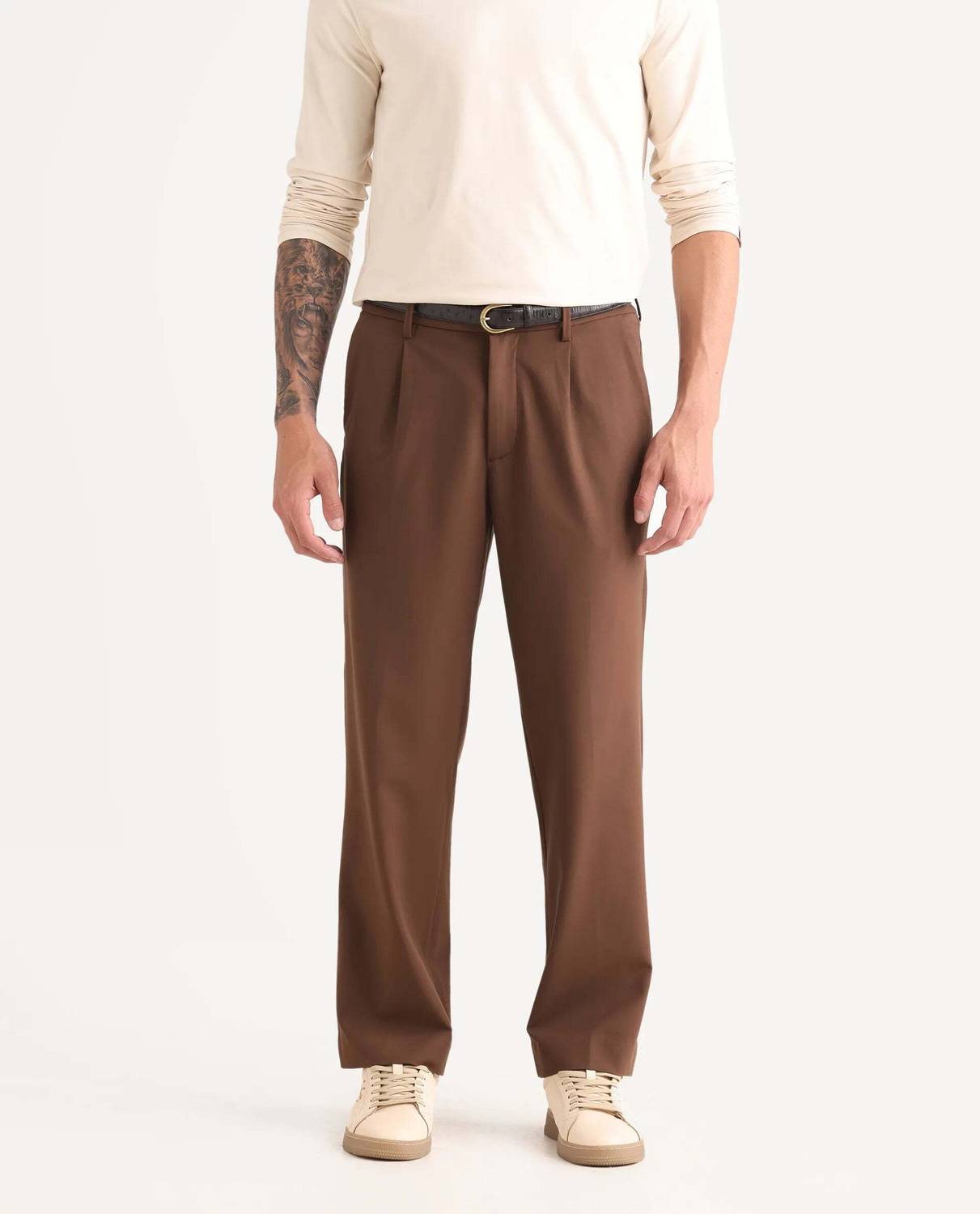 RARE RABBIT Regular Fit Men Brown Trousers - Buy RARE RABBIT