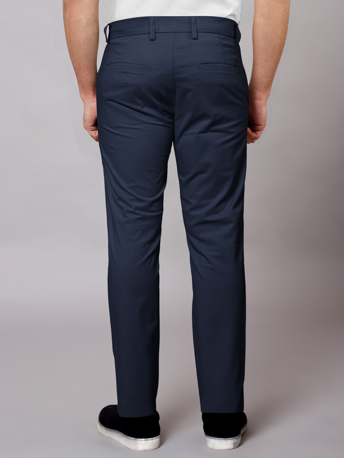 Image of BEYOUNG Regular Fit Men Blue Trousers