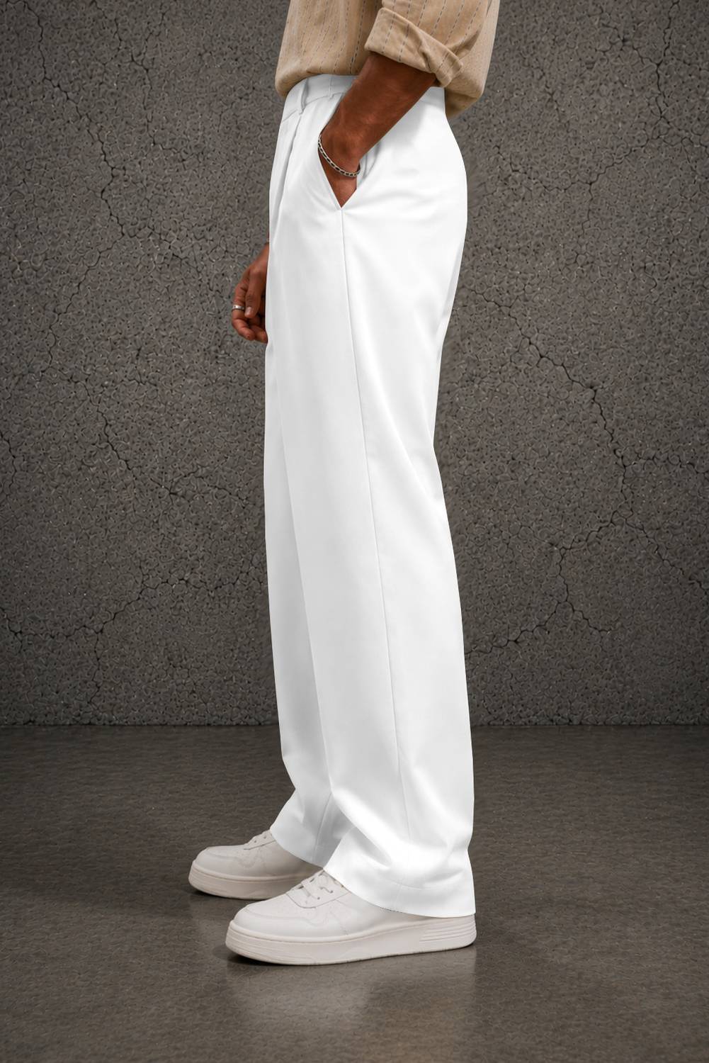 FTX Loose Fit Men White Trousers - Image 4
