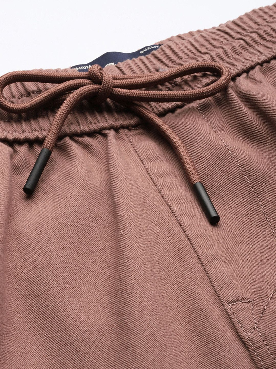 Image of Roadster Straight Fit Men Purple Trousers