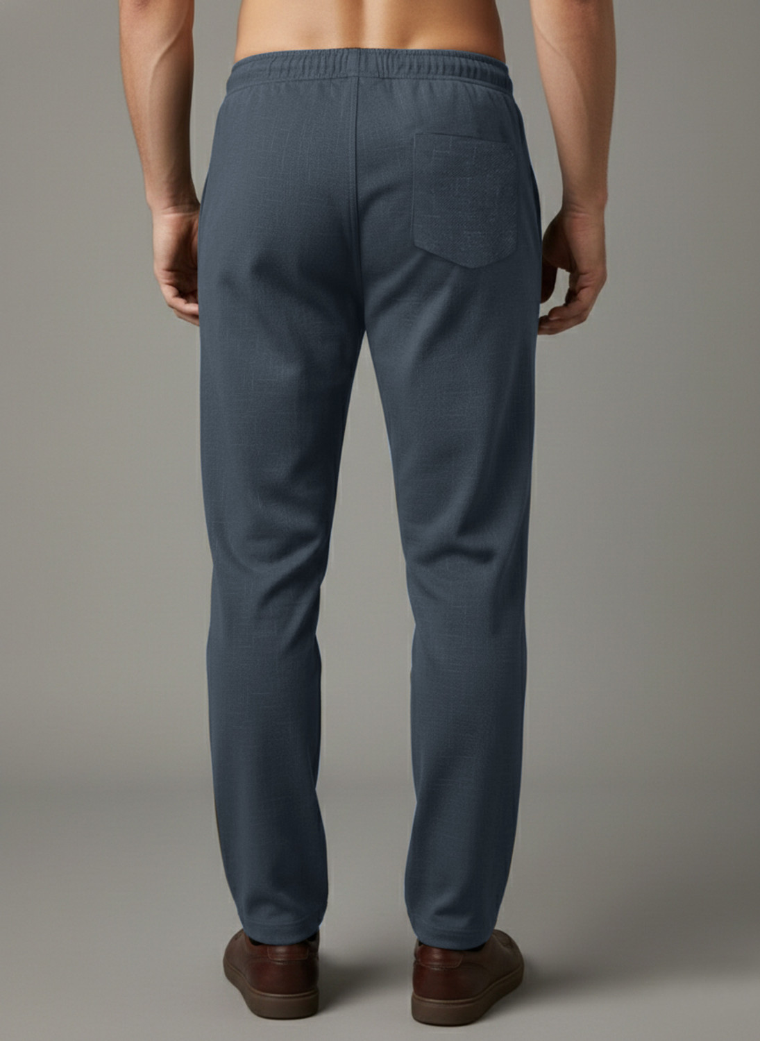 Image of INDICLUB Regular Fit Men Grey Trousers
