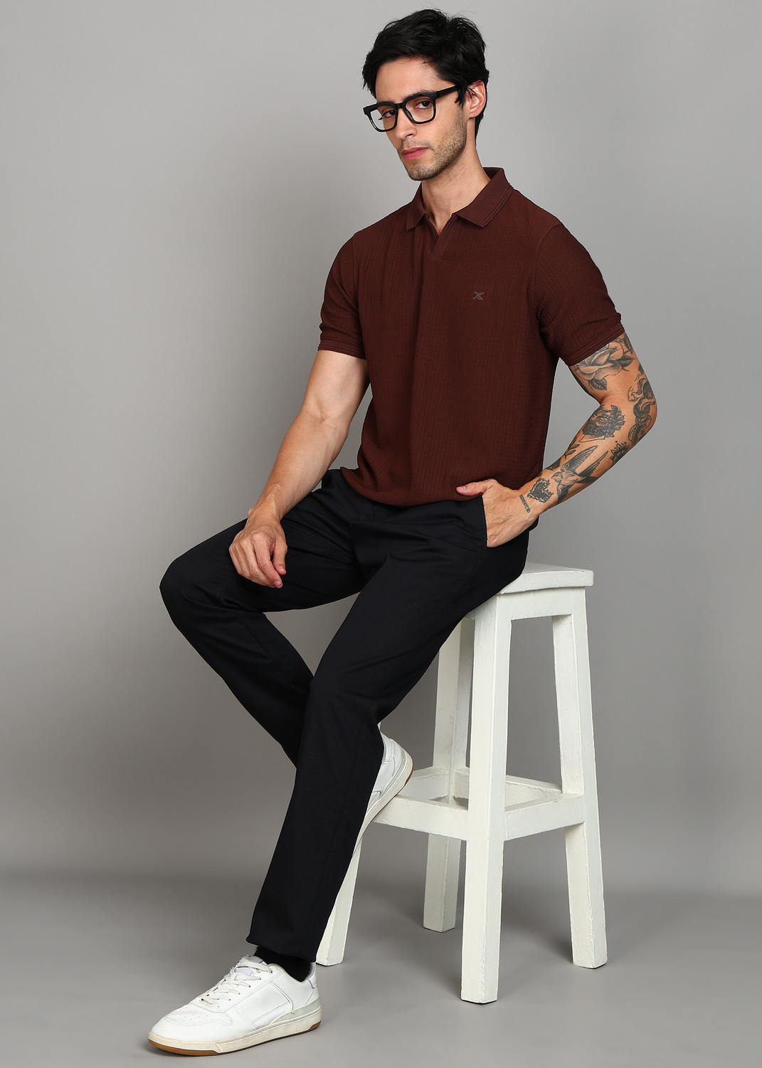 Image of KILLER Slim Fit Men Black Trousers