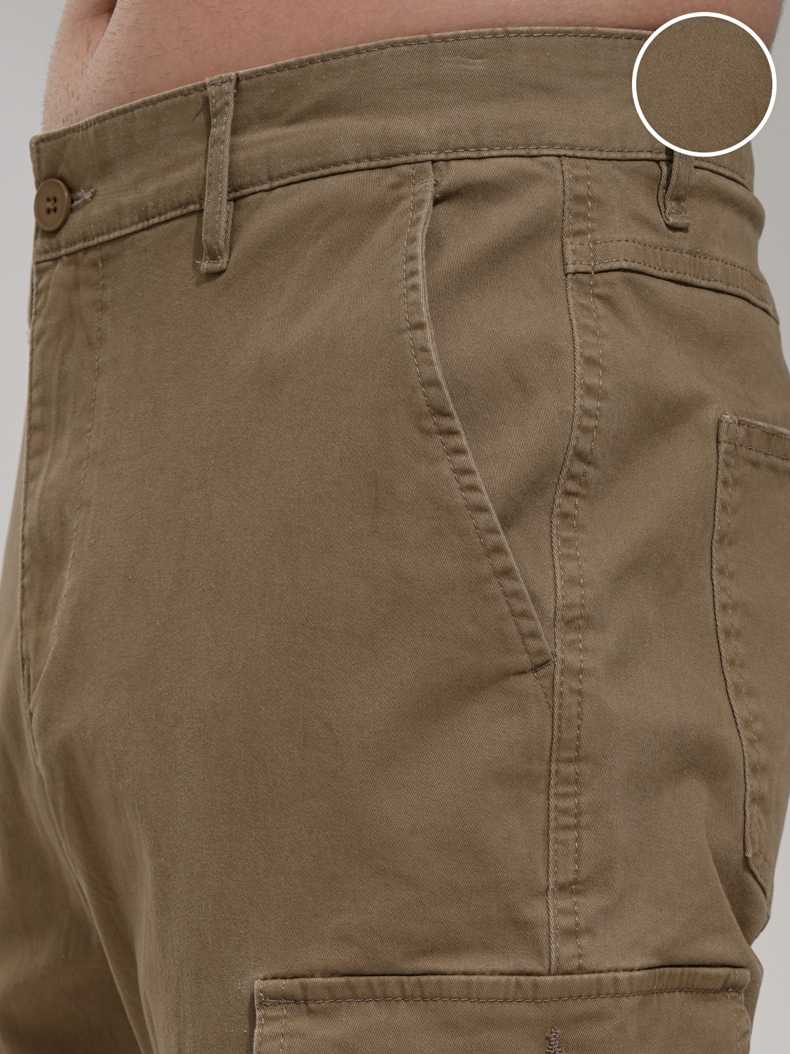 Image of HIGHLANDER Regular Fit Men Brown Trousers