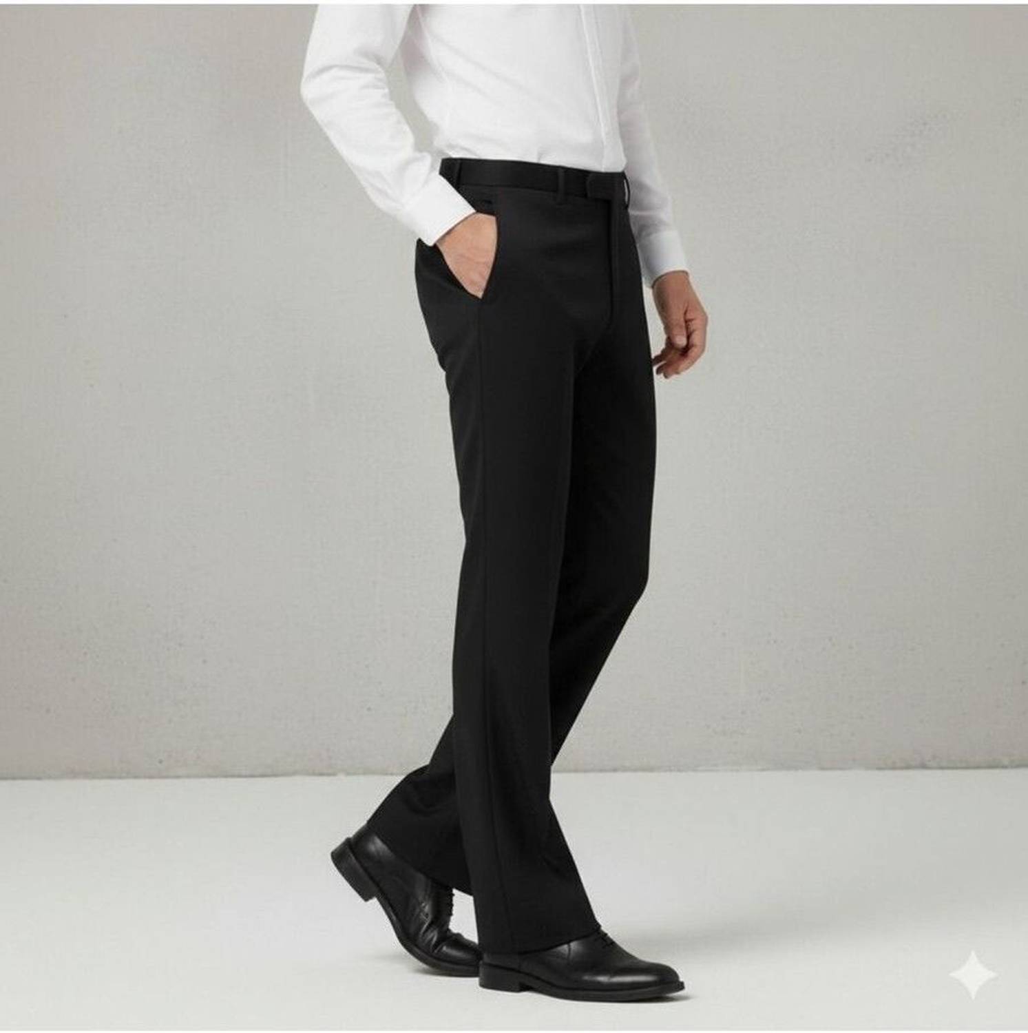 Trendd Straight Fit Black Trousers - Image 3
