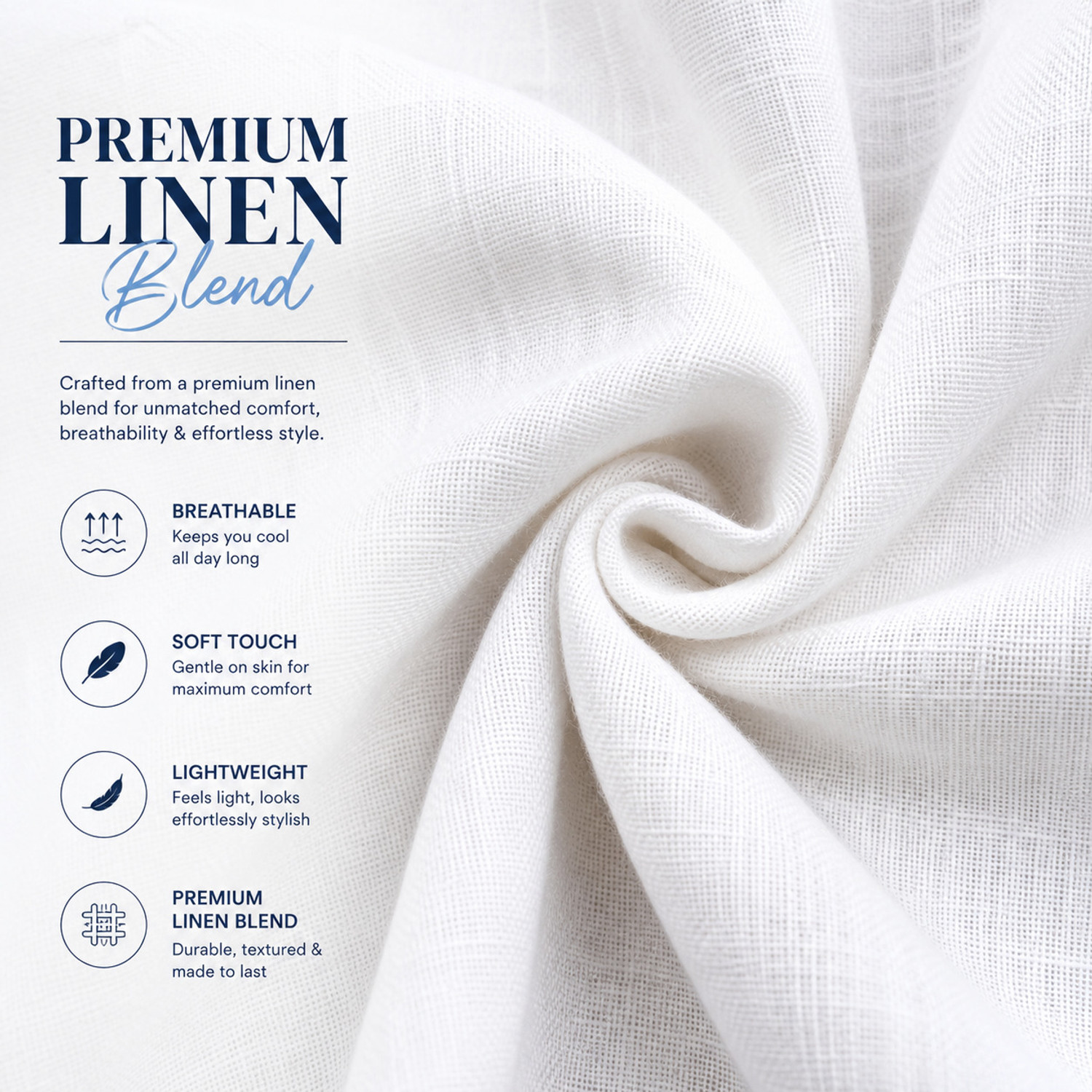 Image of WHISQ Straight Fit Men White Trousers