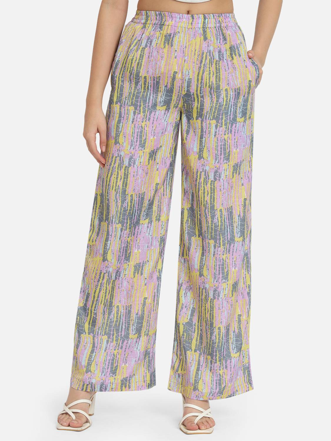 OTIRA Straight Fit Women Multicolor Trousers