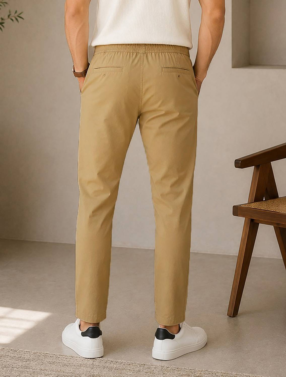 FUBAR Slim Fit Men Brown Trousers - Image 3