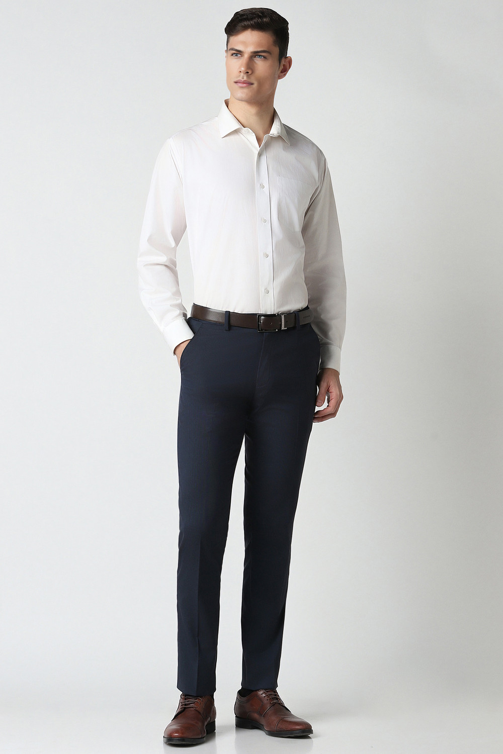 Image of PETER ENGLAND Slim Fit Men Multicolor Trousers