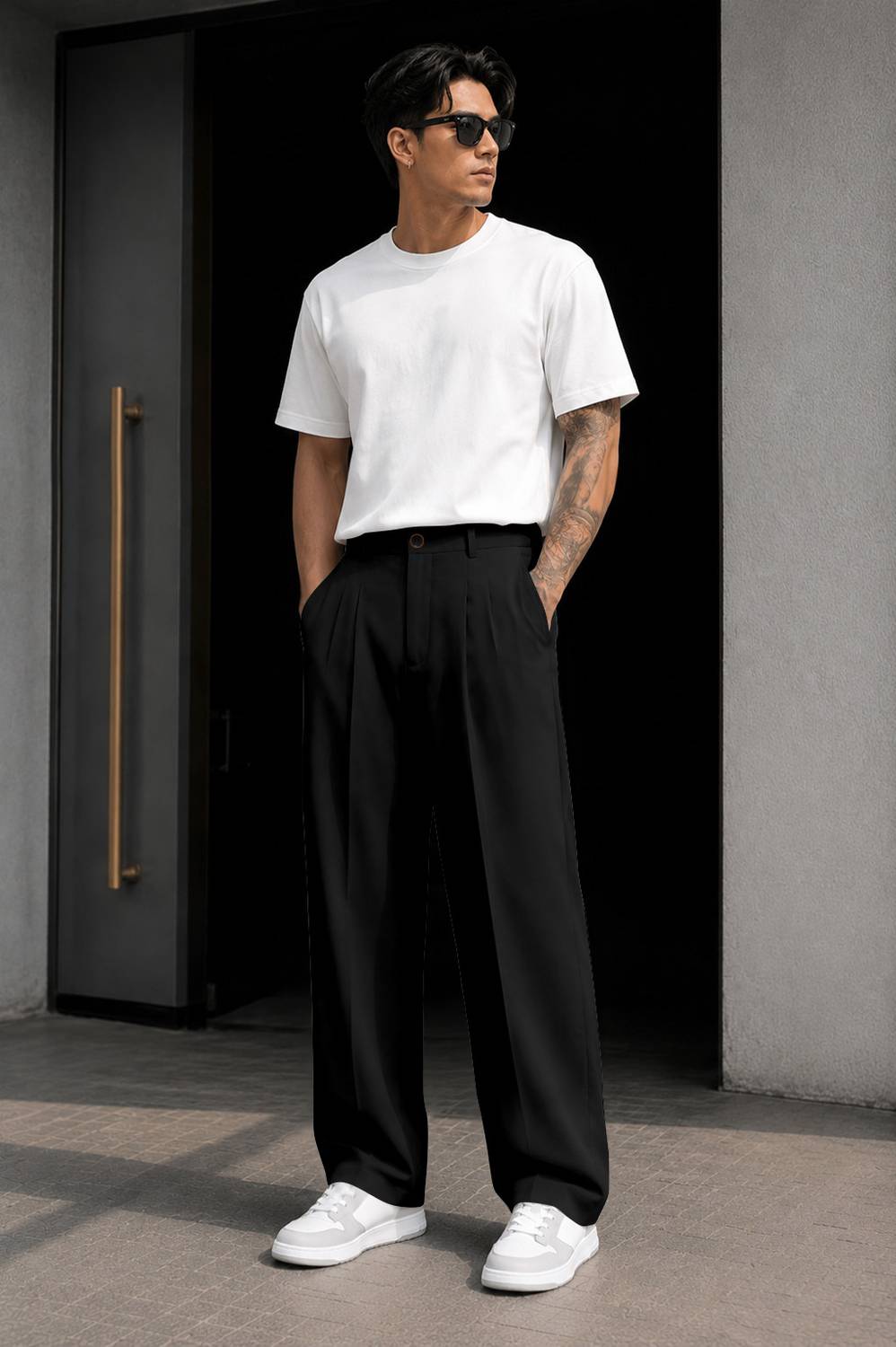 FTX Loose Fit Men Black Trousers - Image 5