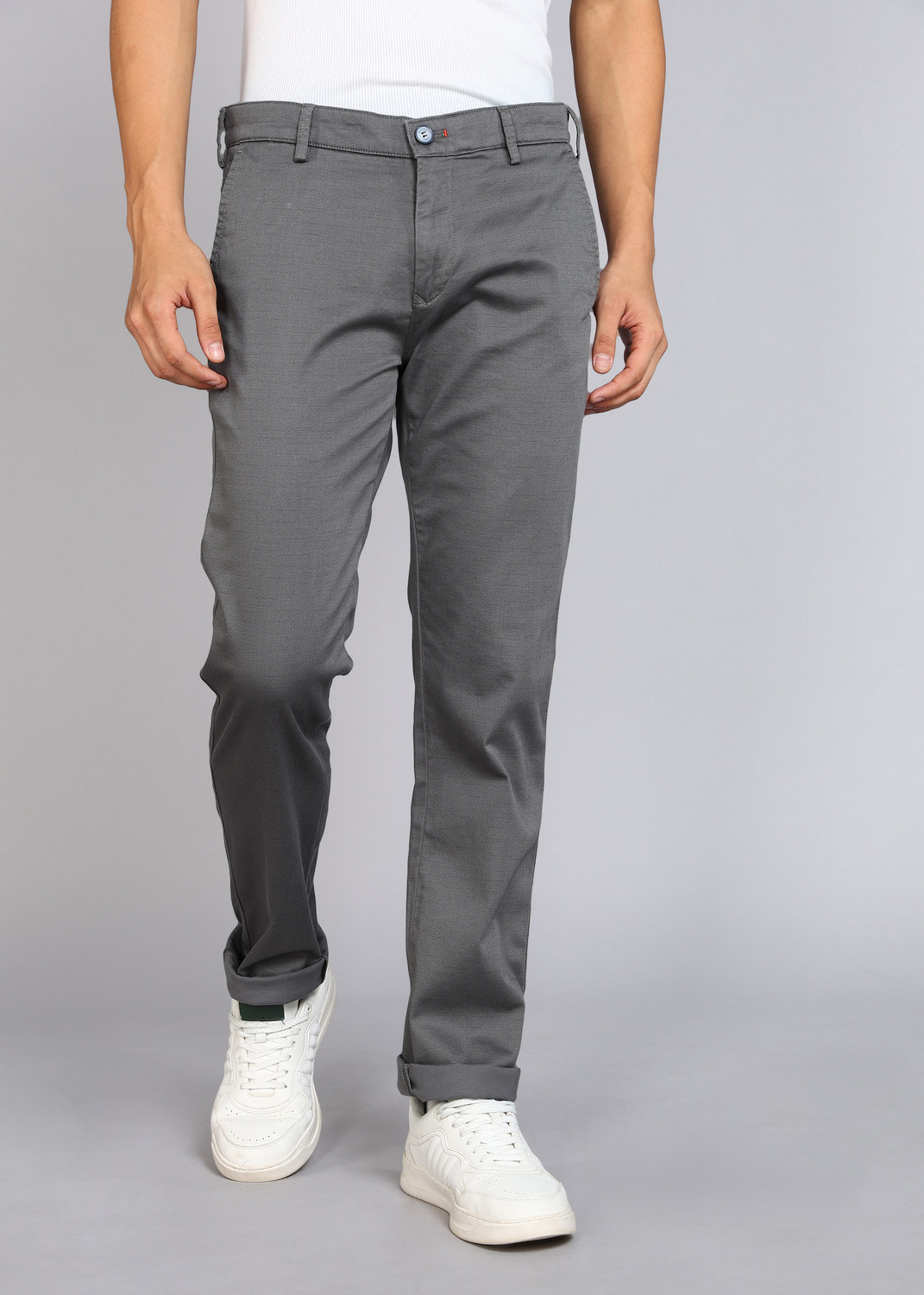 Image of KILLER Slim Fit Men Blue Trousers