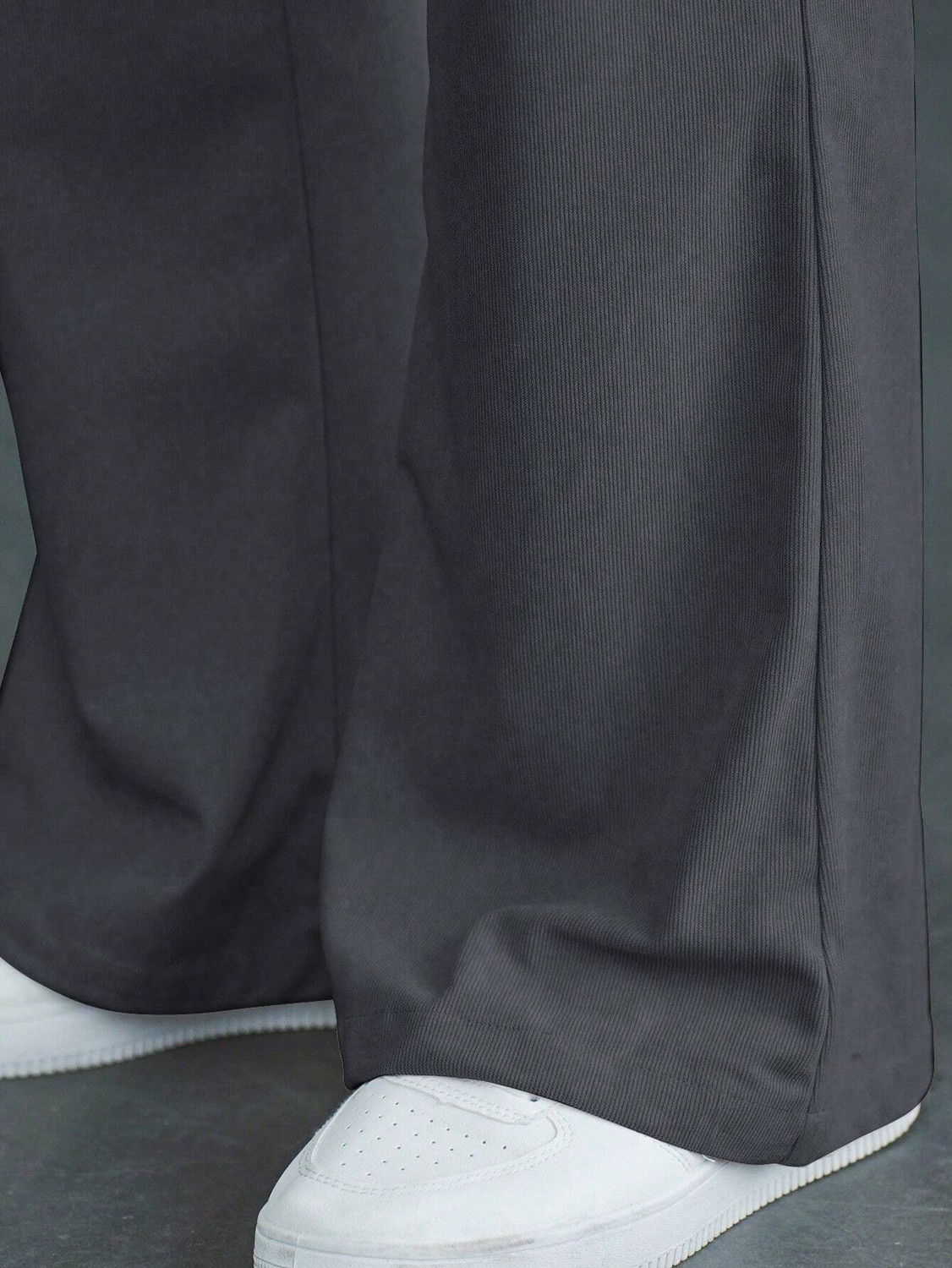 Image of Plus91 Loose Fit Men Grey Trousers