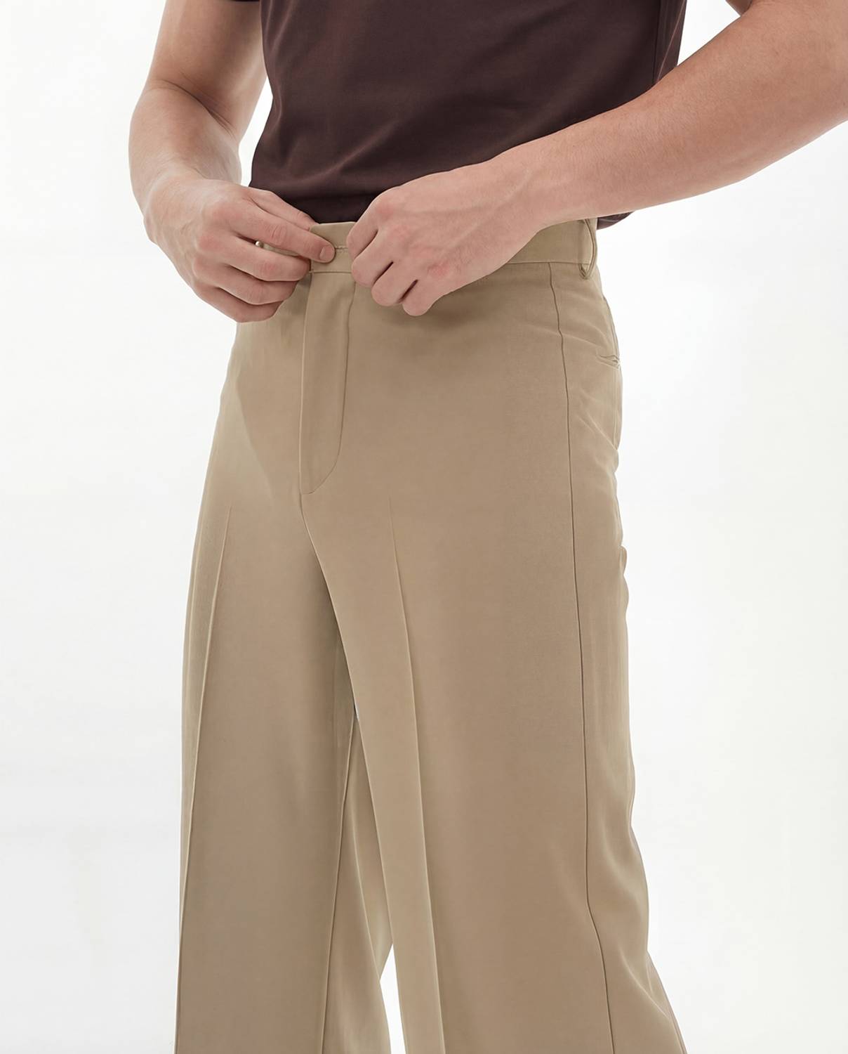 FUGAZEE Relaxed Men Beige Trousers - Image 4