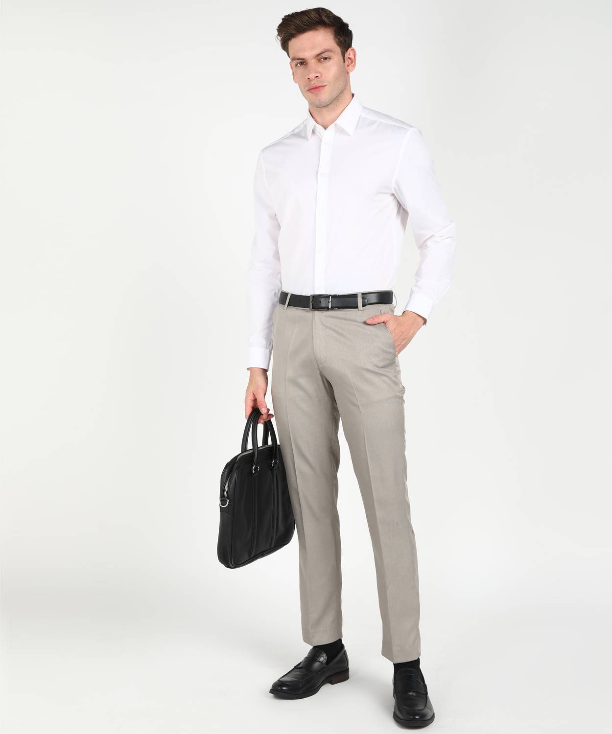 SAM & JACK Relaxed Men Grey Trousers - Image 4
