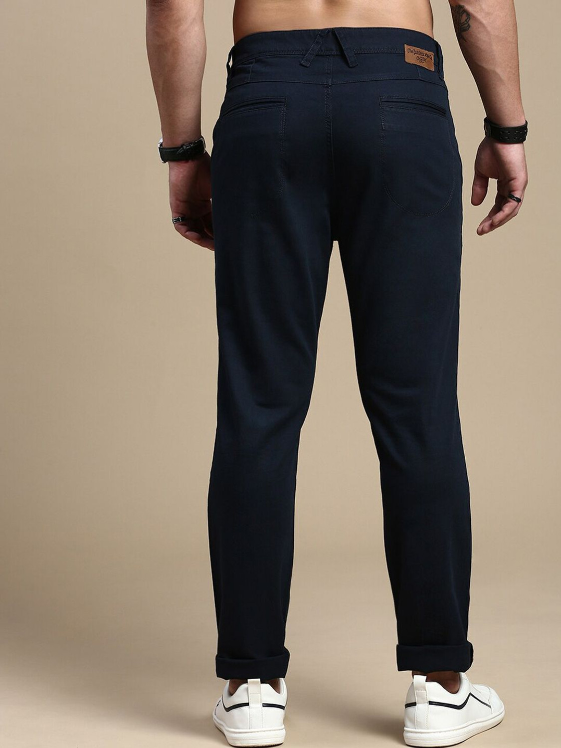 Image of Roadster Regular Fit Men Blue Trousers