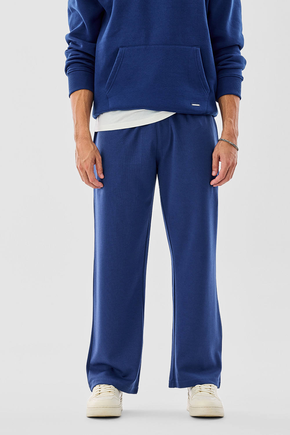 Image of Snitch Loose Fit Men Blue Trousers