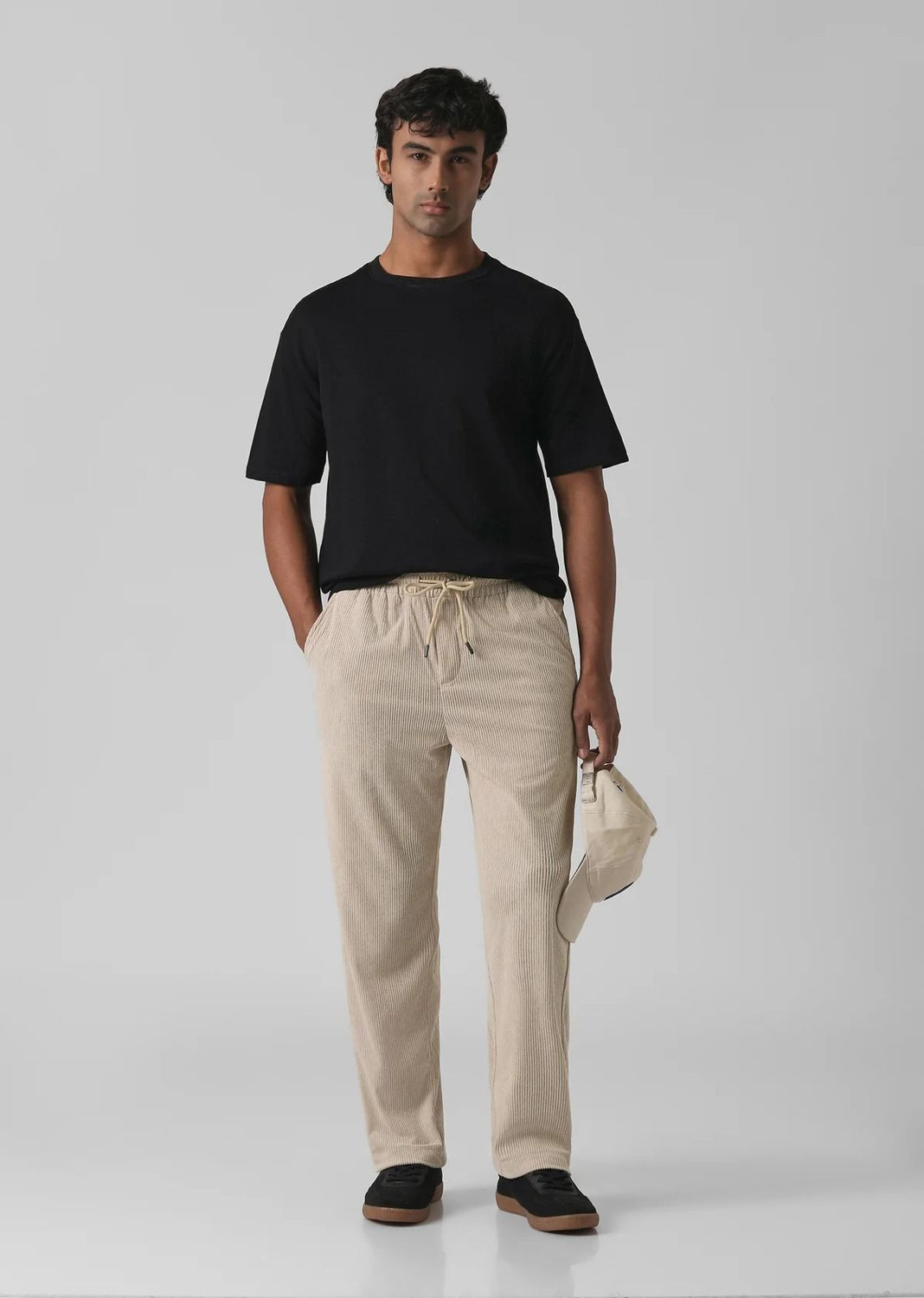Image of JACKBELLA Regular Fit Men Beige Trousers