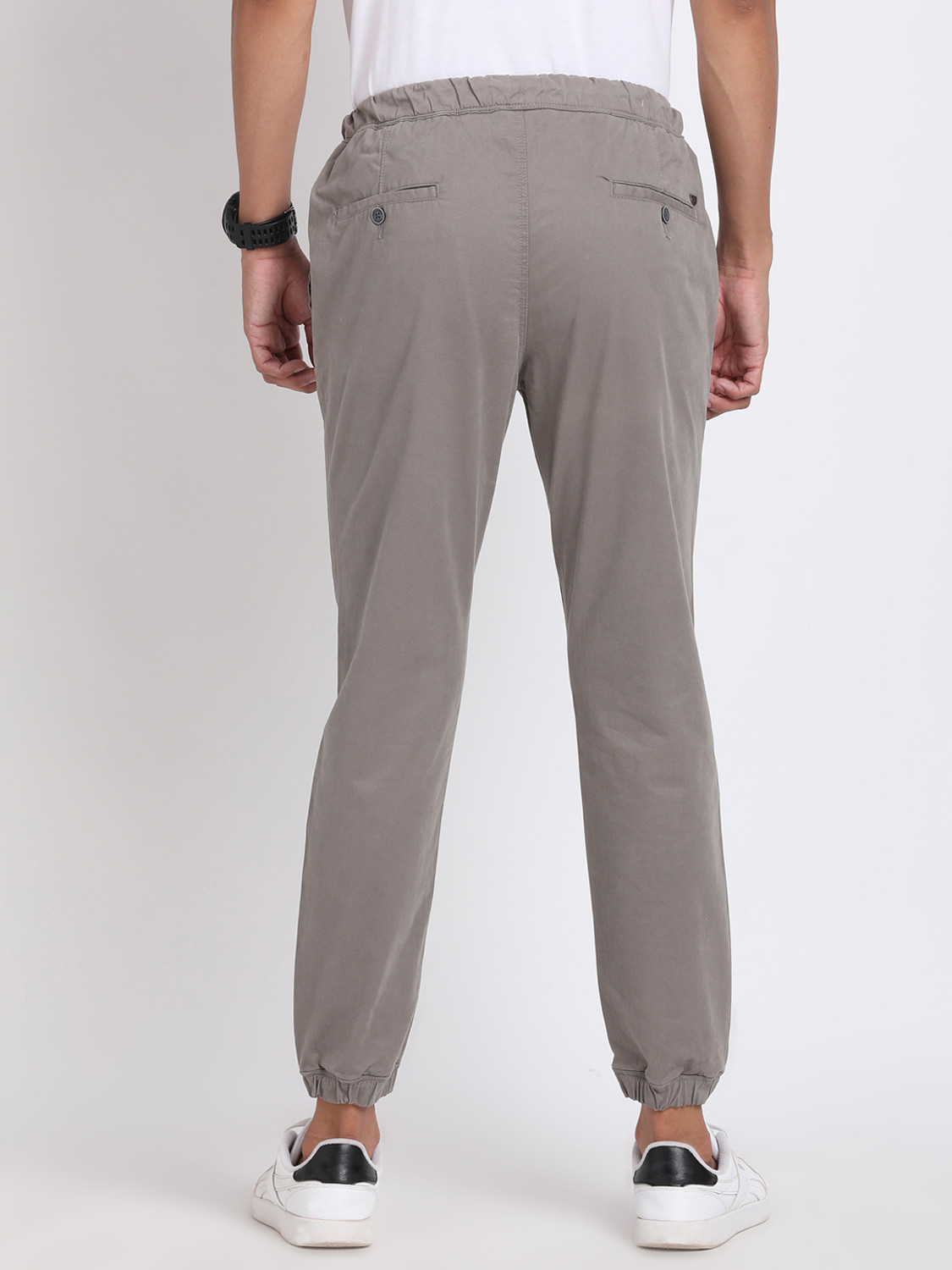 Image of TURTLE Tapered Men Grey Trousers