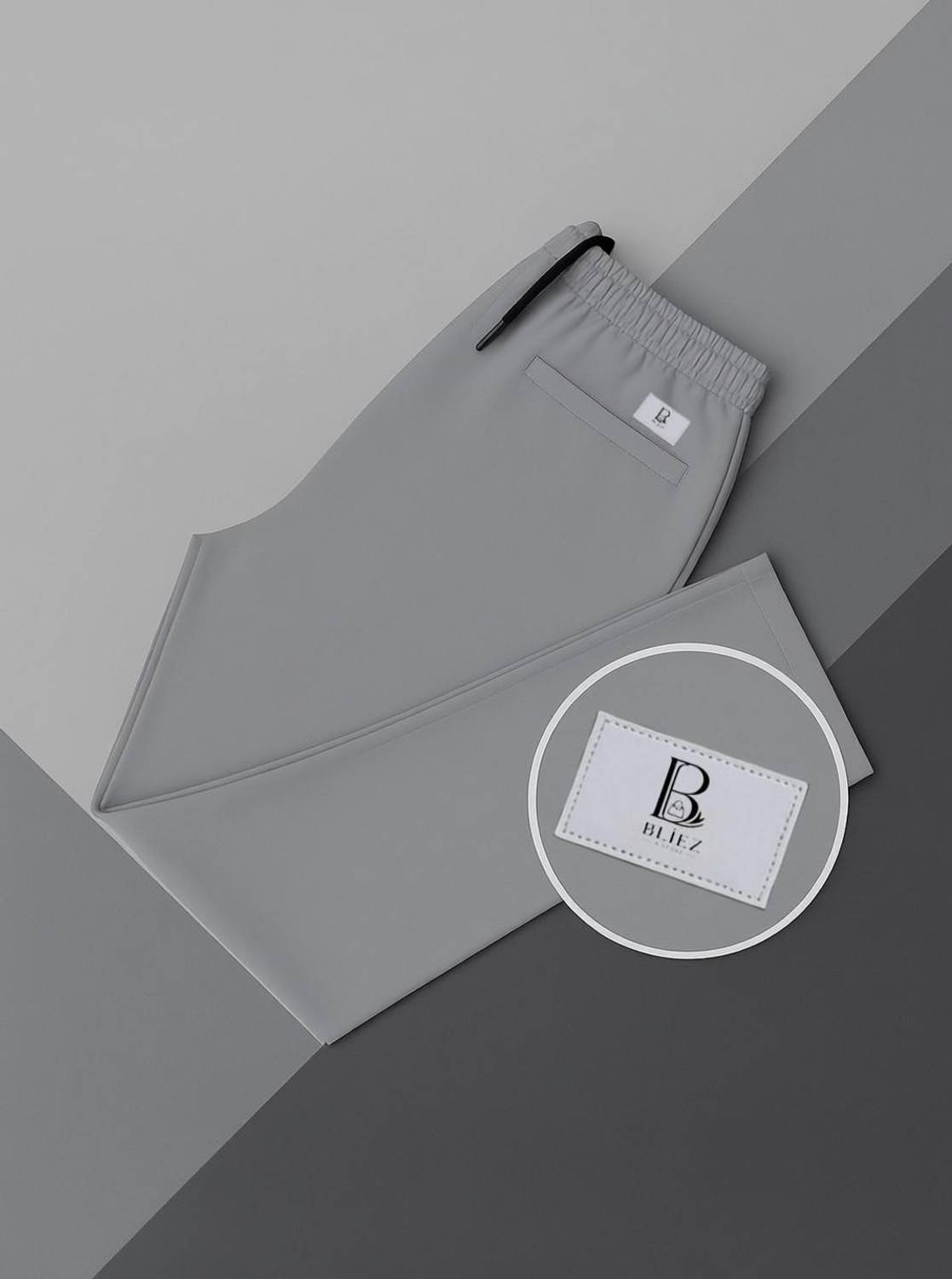 Bliez Athletic Fit, Straight Fit Men Grey Trousers