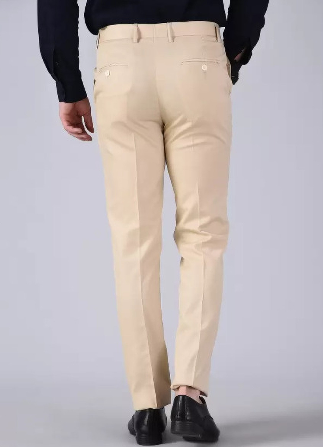 Image of Sucheh Gwalior Regular Fit Men Cream Trousers