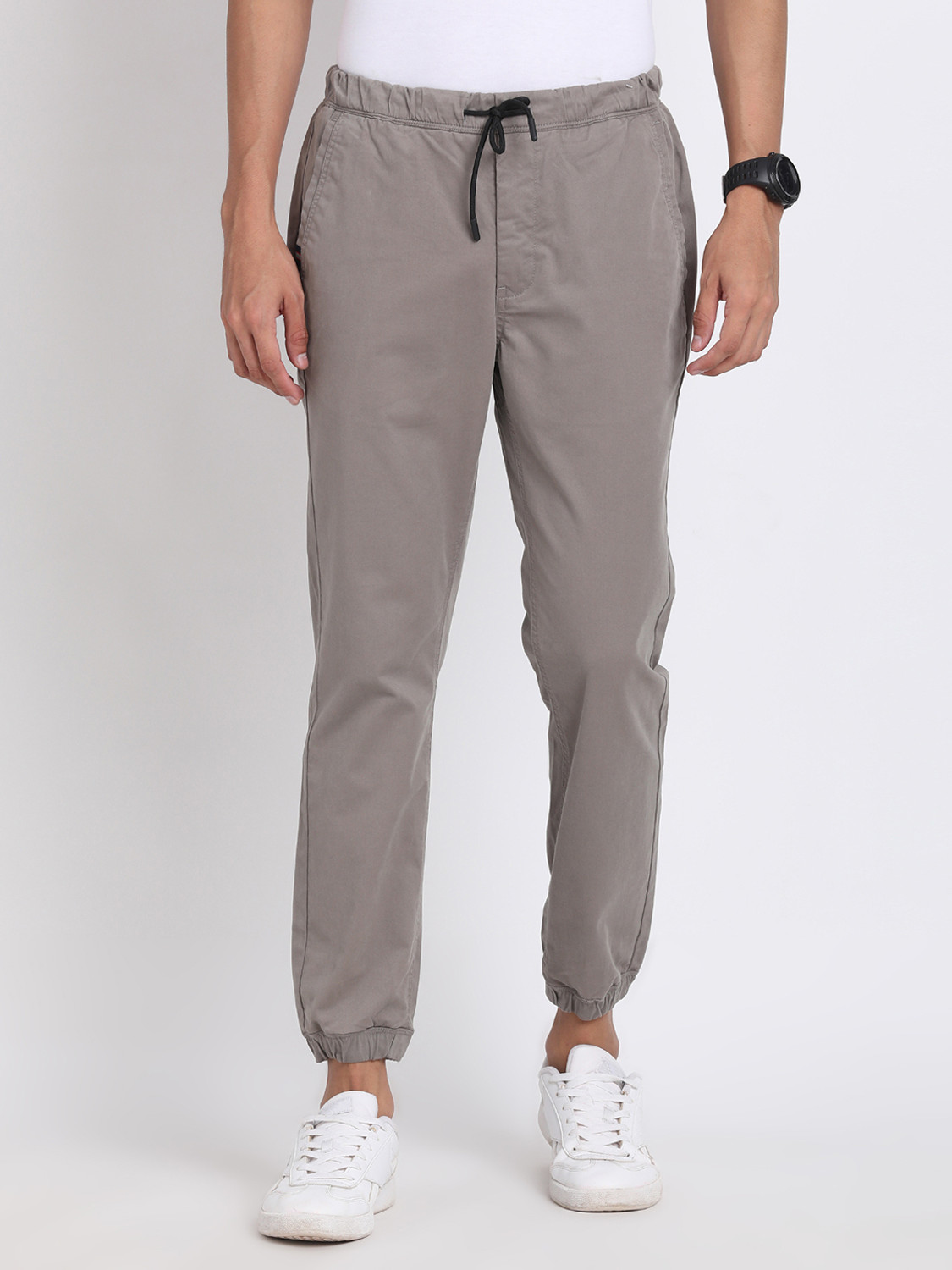 Image of TURTLE Tapered Men Grey Trousers