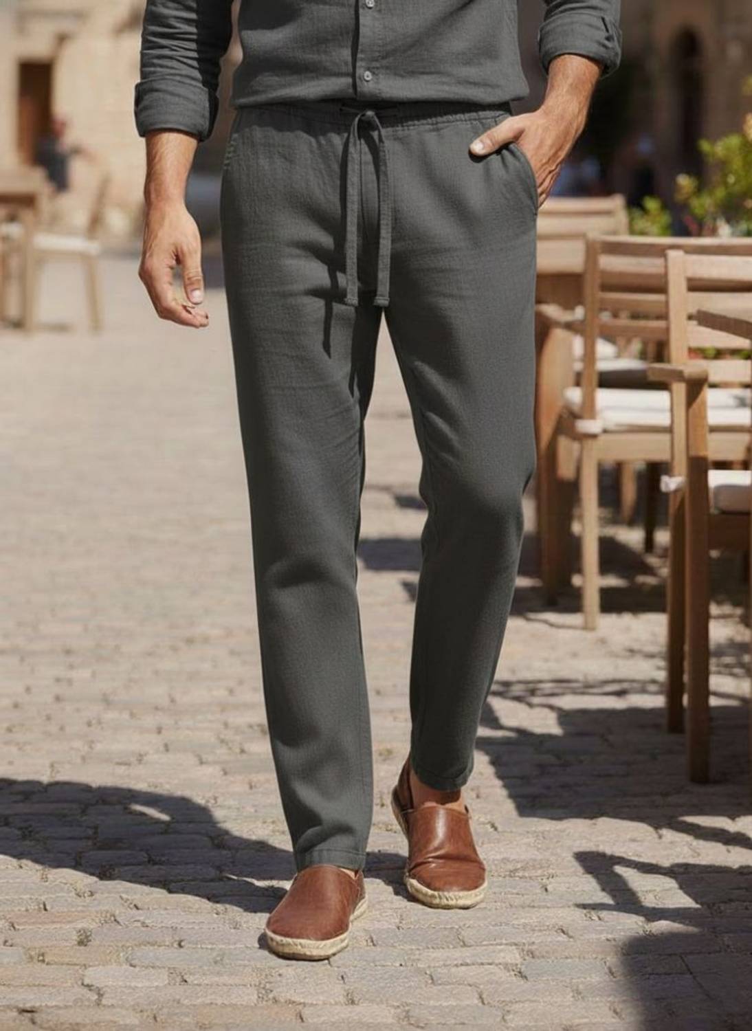 Aamish fashion Regular Fit Men Grey Trousers