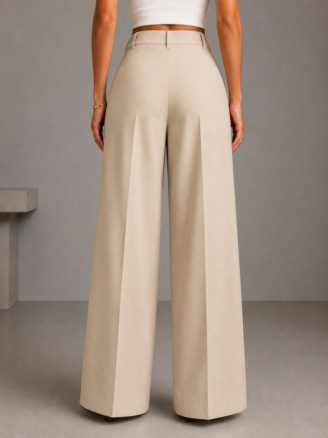 Image of KOTTY Relaxed Women Beige Trousers
