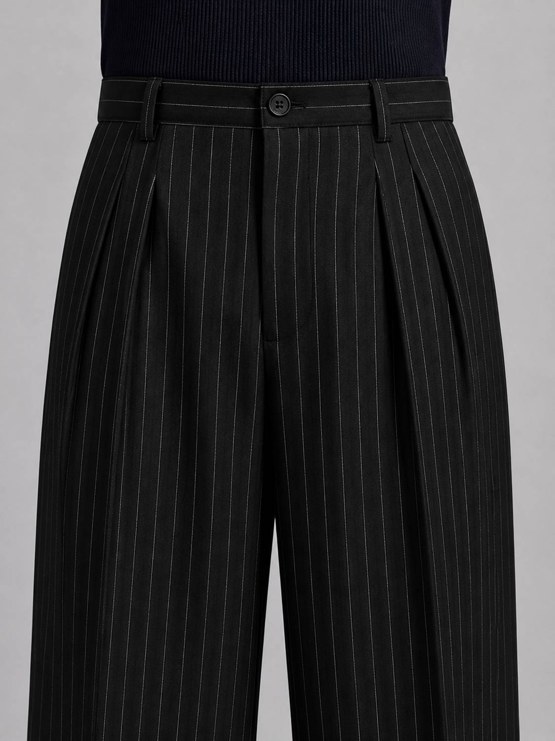 mtwn Loose Fit Black Trousers - Image 4