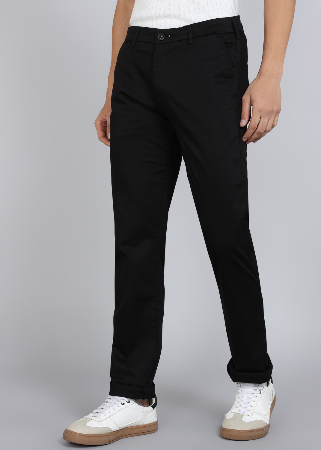 Image of KILLER Slim Fit Men Black Trousers