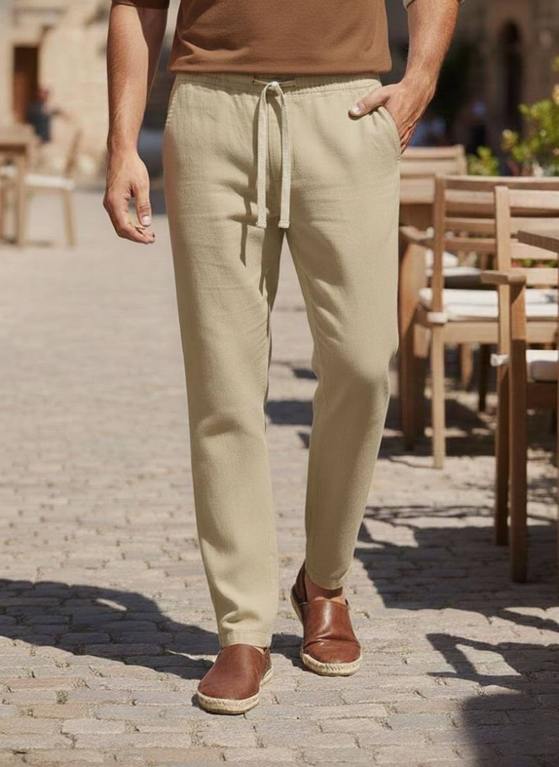 Aamish fashion Regular Fit Men Beige Trousers