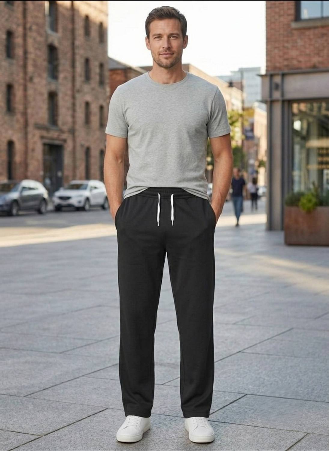 INDICLUB Regular Fit Men Black Trousers - Image 4