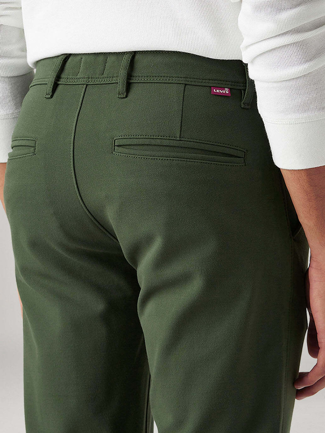 Image of LEVI'S Slim Fit Men Dark Green Trousers