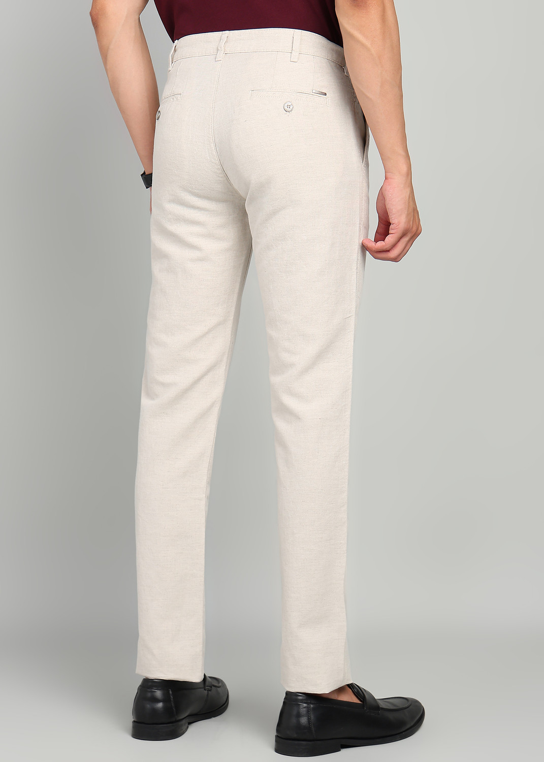 Image of KILLER Slim Fit Men Beige Trousers