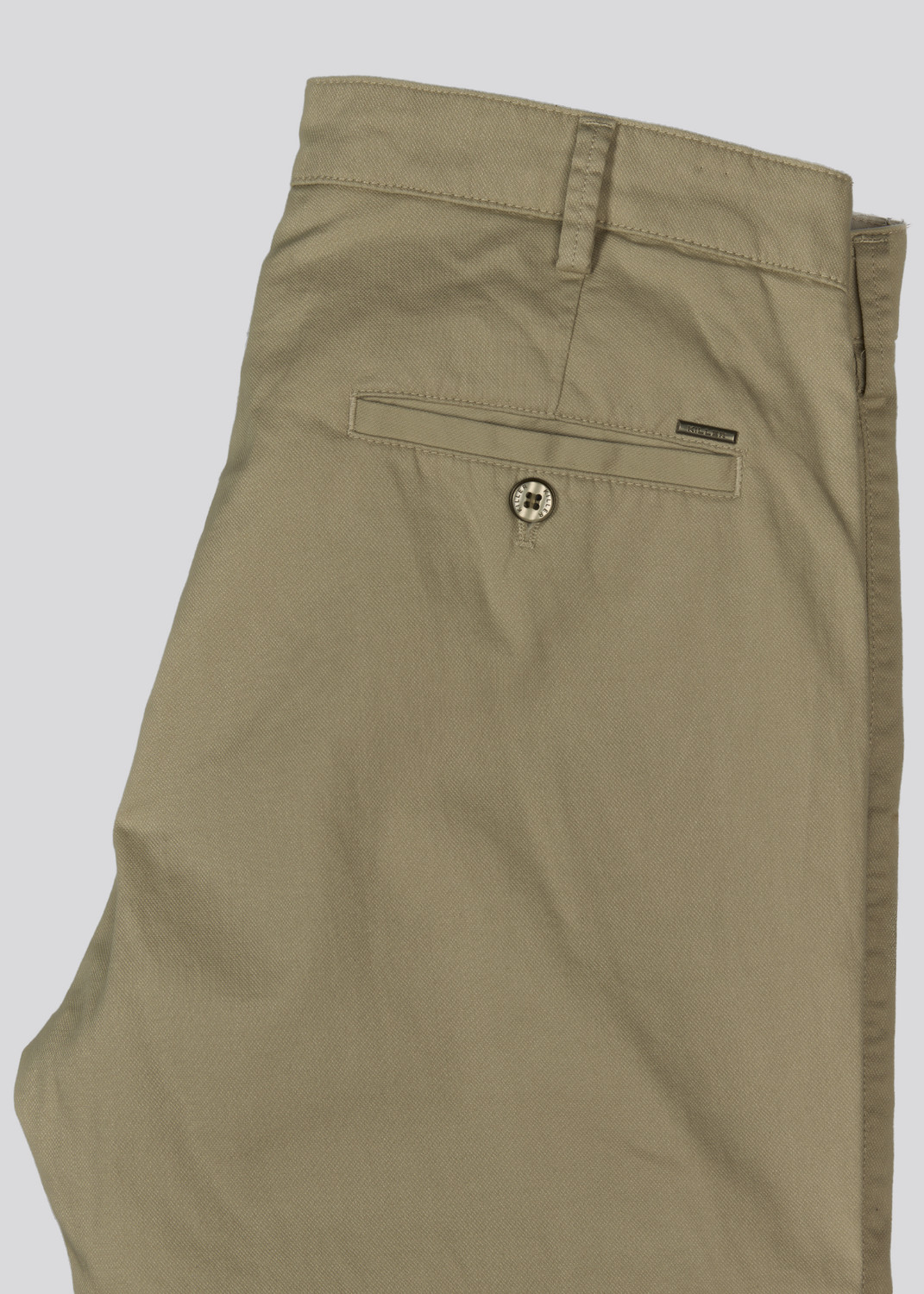 Image of KILLER Men Slim Fit Brown Cotton Blend Trousers